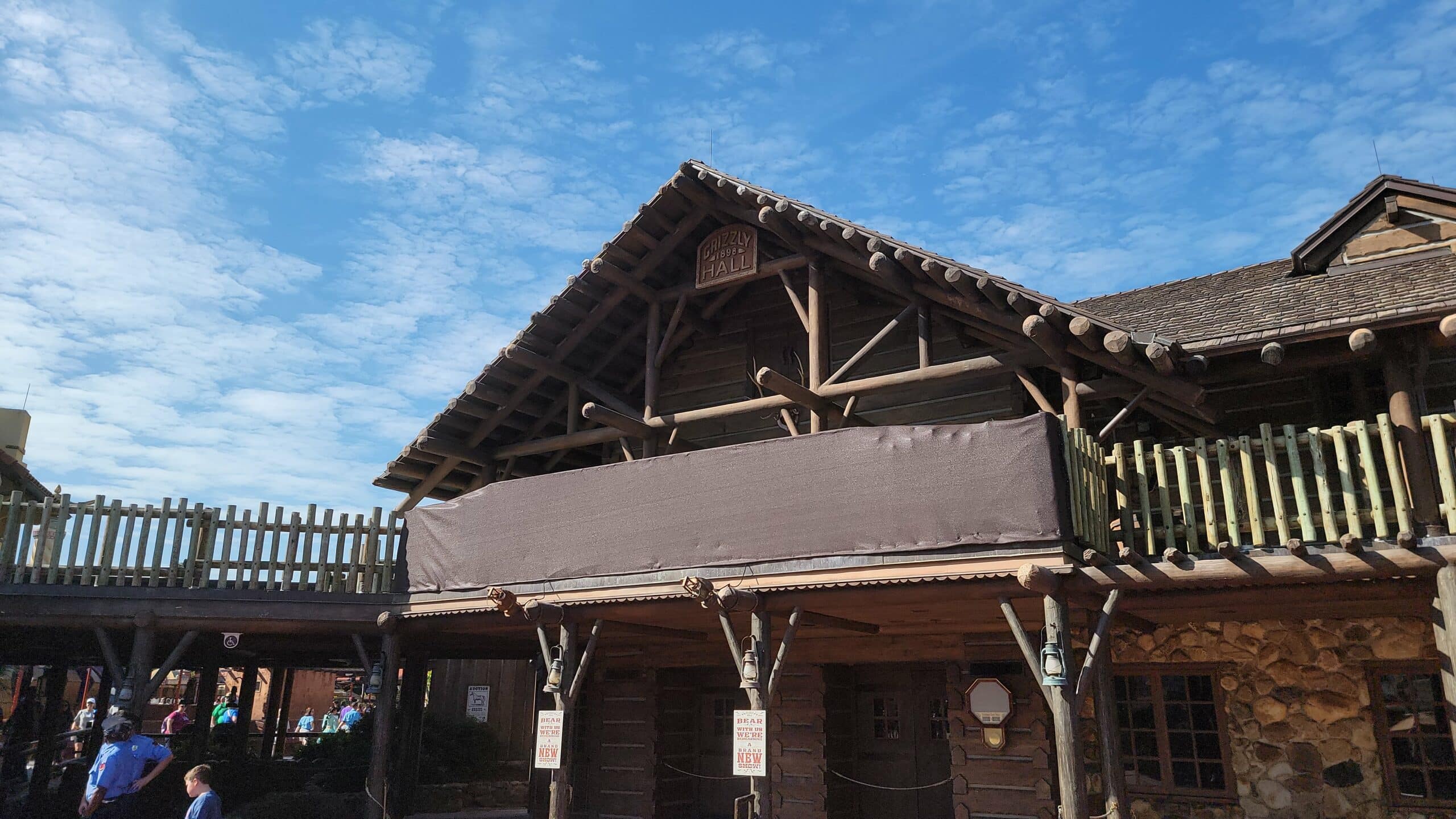 Country Bear Jamboree Grizzly Hall Marquee Covered Up Plus Voice Actors May be Known for Updated Attraction