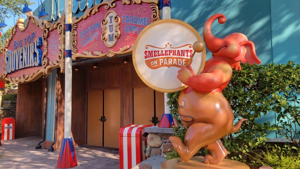 Six Smellephants are on Parade in Storybook Circus in the Magic Kingdom