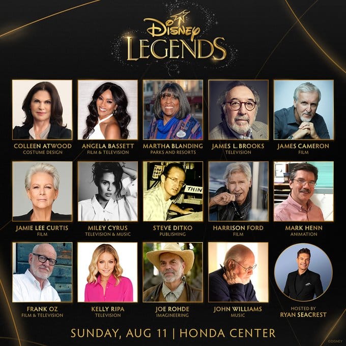 D23 Disney Legends Ceremony Will Include 2 Disney Parks Icons