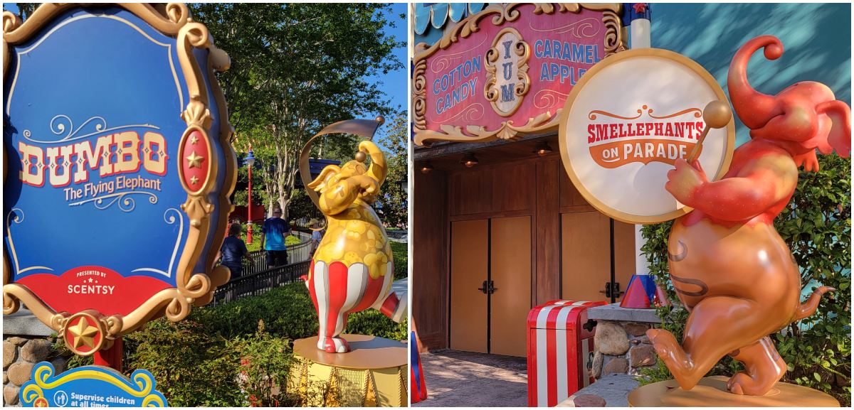 Six Smellephants are on Parade in Storybook Circus in the Magic Kingdom