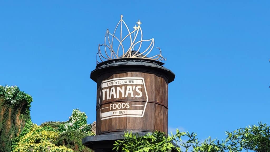 Local Small Business Behind The New 'Tiana's Food' Water Tower at Tiana's Bayou Adventure