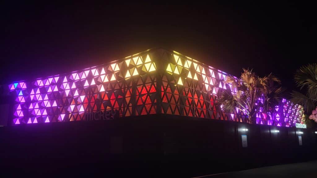 CommuniCore Hall and Plaza Lights Up World Celebration (and it may be too much)