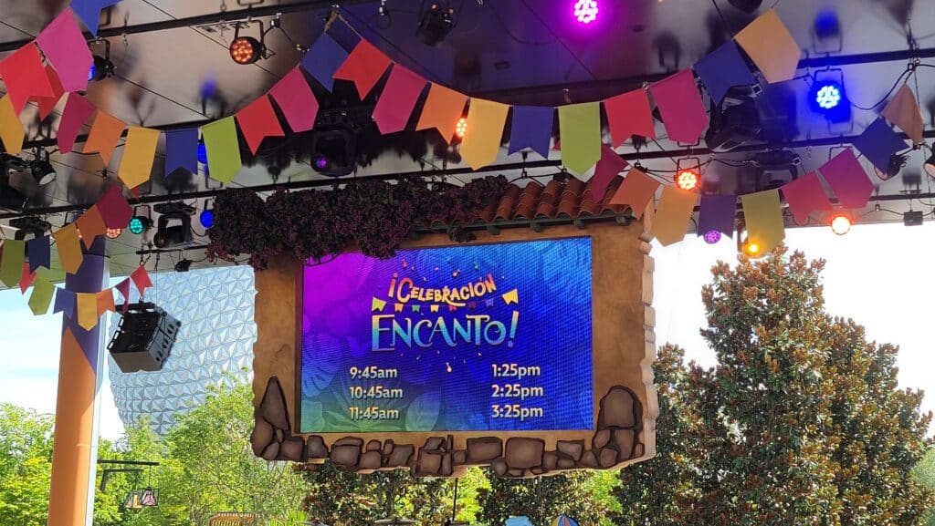 New ¡Celebración Encanto! with Mirabel & Bruno CommuniCore Plaza Epcot. Charming Celebration Full Show