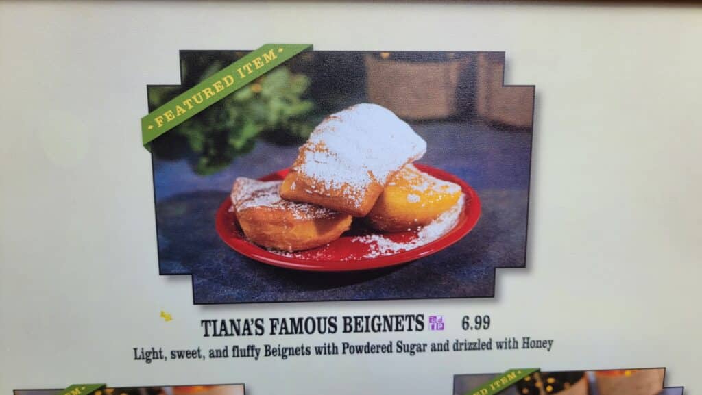 Tiana's Famous Beignets at Golden Outpost are Now Available and are Delicious