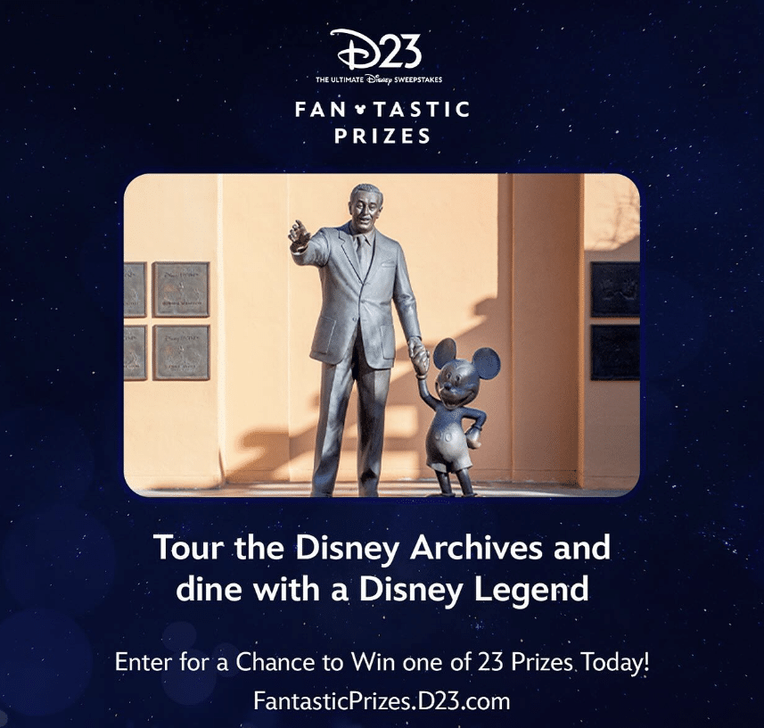 D23: The Ultimate Disney Sweepstakes - Disney's Most Expansive Sweepstakes Ever Features Unforgettable Experiences - Marvel, Disney Parks & Resorts, Simpsons, Broadway, and More