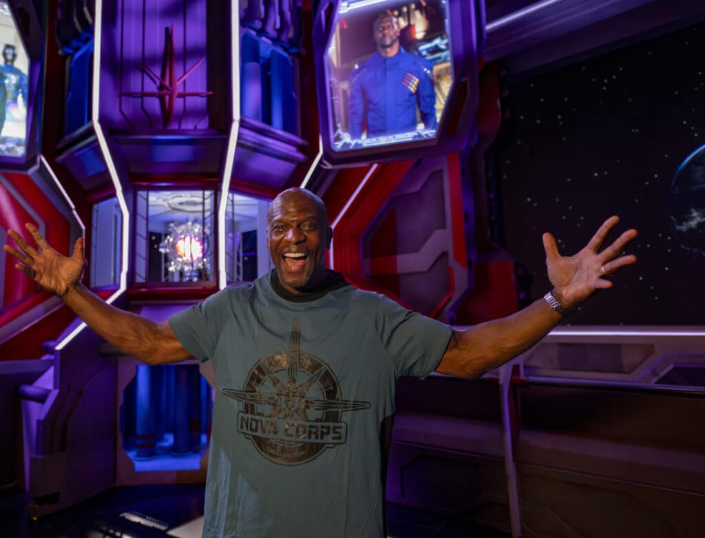 Terry Crews Finally Visits Guardians of the Galaxy Cosmic Rewind at Disney World