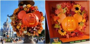 2024 Most Wanted Halloween Gift - Mickey Mouse Jack-O-Lantern Wreath is Available at Disney World