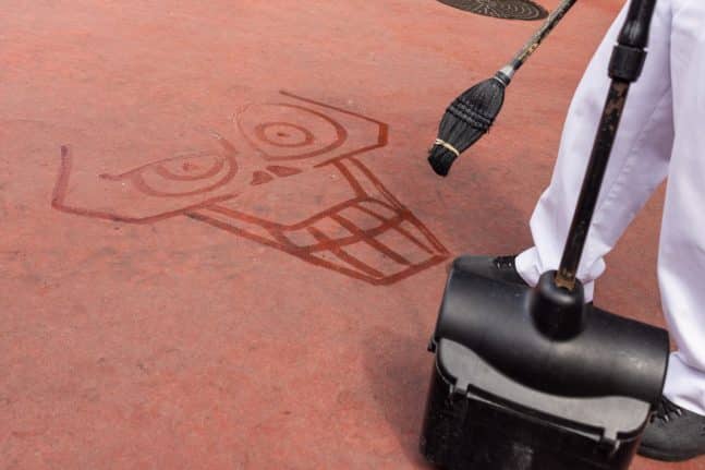 Disney Honors Custodians with Stunning Water Art on National Custodian Appreciation Day