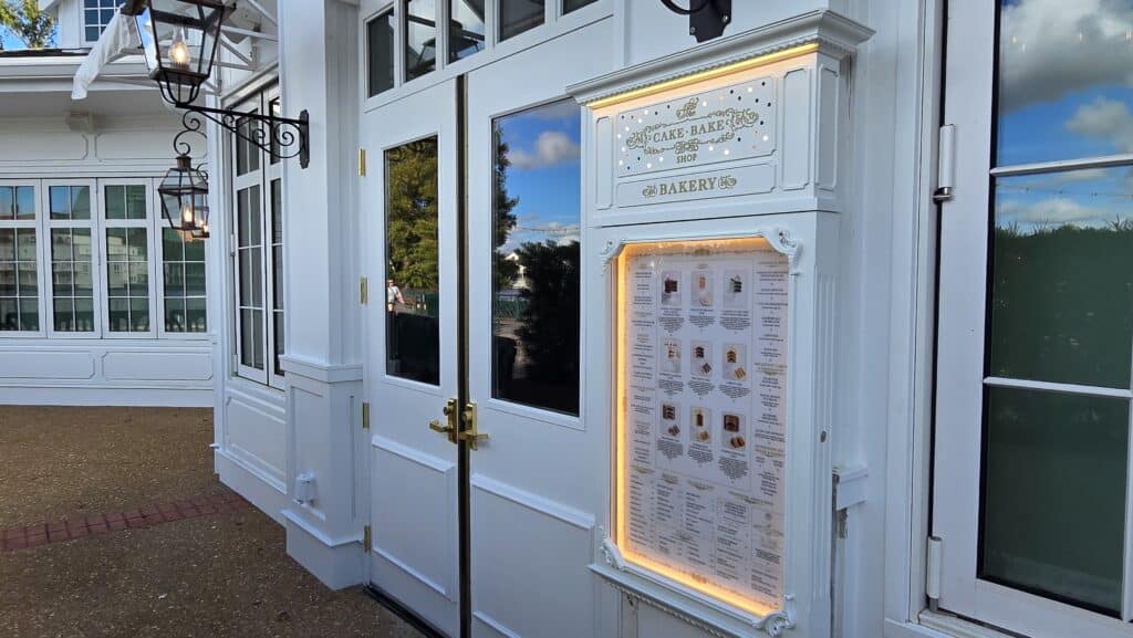 Disney's Newest Restaurant The Cake Bake Shop - Walls Down, Bakery Menu and Cake Prices