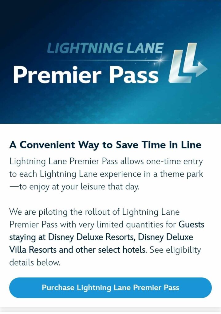 Lightning Lane Premier Pass Now Available for Purchase at Walt Disney World