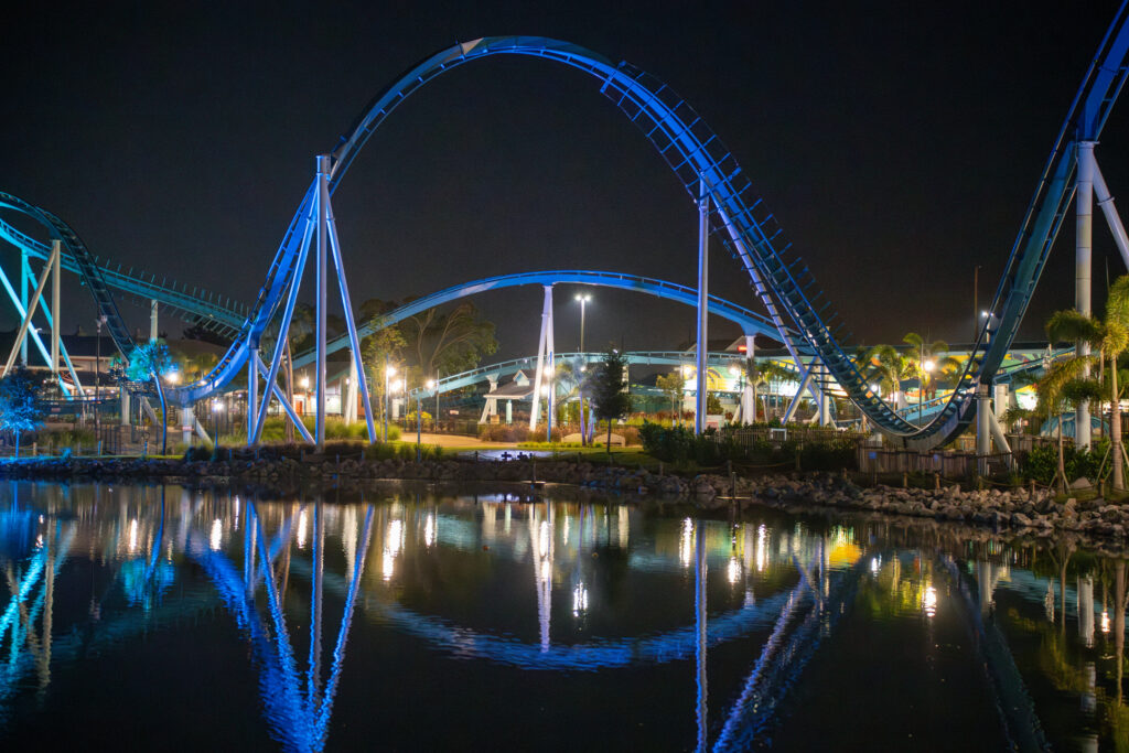 Coasters After Dark at SeaWorld Orlando During the Holiday Season 2024