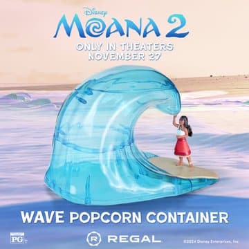 Walt Disney Animation "Moana 2" Tickets On Sale Now - New Popcorn Buckets and Sippers at AMC and Regal