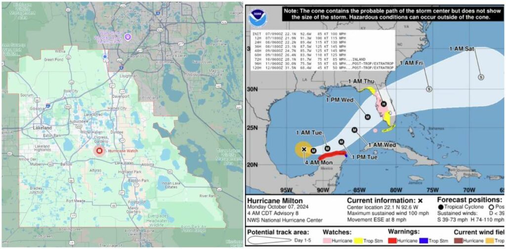 Hurricane Milton Will Hit Walt Disney World and Central Florida as Category 1 or 2 - Hurricane Watch Coming