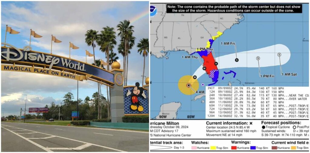 Hurricane Milton to Hit Walt Disney World & Central Florida Overnight Tonight as Major Hurricane - Latest News