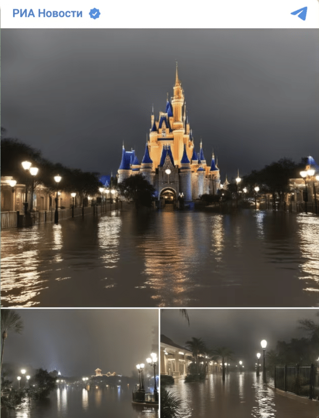 Russia Behind AI Created Fake Walt Disney World Flood Images