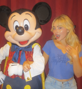 Sabrina Carpenter Meets Mickey Mouse at Disney World