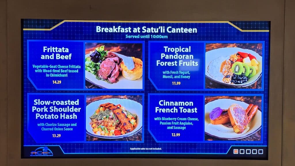 Breakfast on Pandora at Satu'li Canteen Returns and is Delicious—Disney's Animal Kingdom World of Avatar