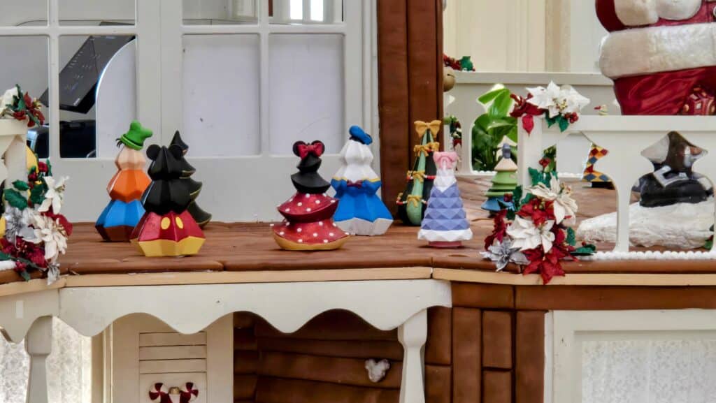 Disney Christmas Tree Character List at Grand Floridian Gingerbread House 25th Anniversary