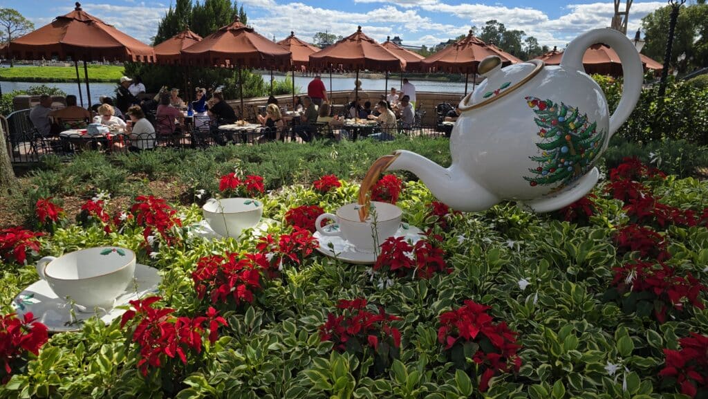 Holiday Decorations Arrive at Epcot World Showcase Before Start of Festival of the Holidays 2024