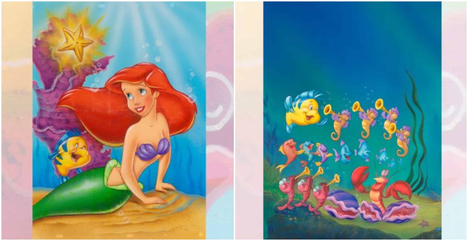 Celebrate the 35th Anniversary of "The Little Mermaid" Go Behind the Scenes with Disney Archives Product Artwork