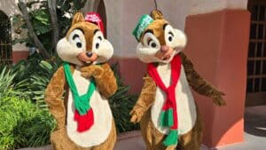 Chip & Dale Return to Hollywood Studios in Holiday Outfits