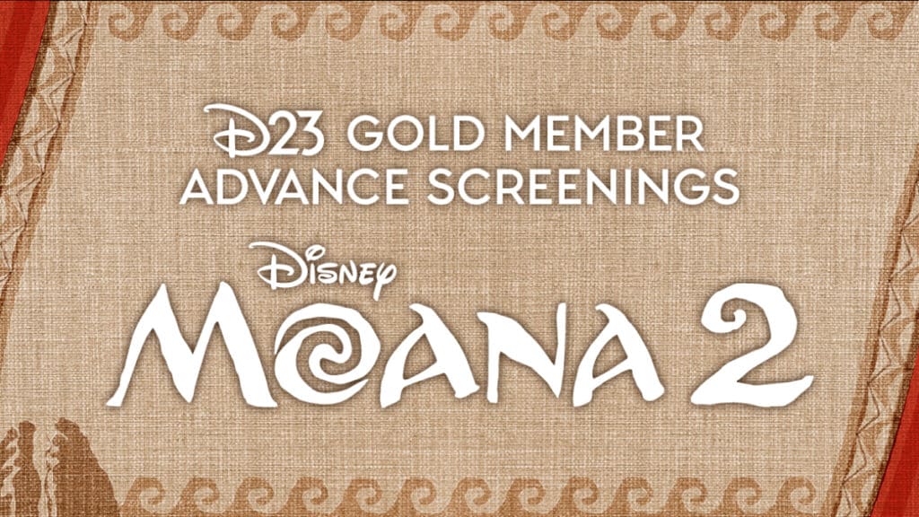 D23 Announces "Moana 2" Advance Screening for D23 Gold Members