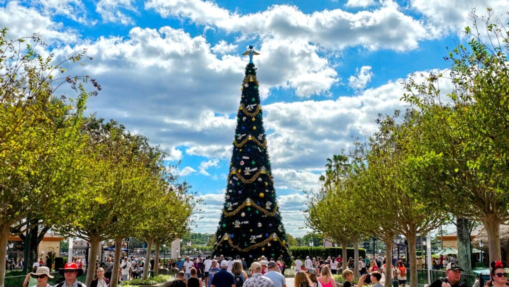 Holiday Decorations Arrive at Epcot World Showcase Before Start of Festival of the Holidays 2024